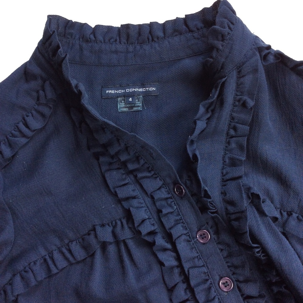 Navy blue 3/4 sleeve dress